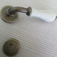 Maniglie a coppia bronzo antico per porte interne - immagine 2