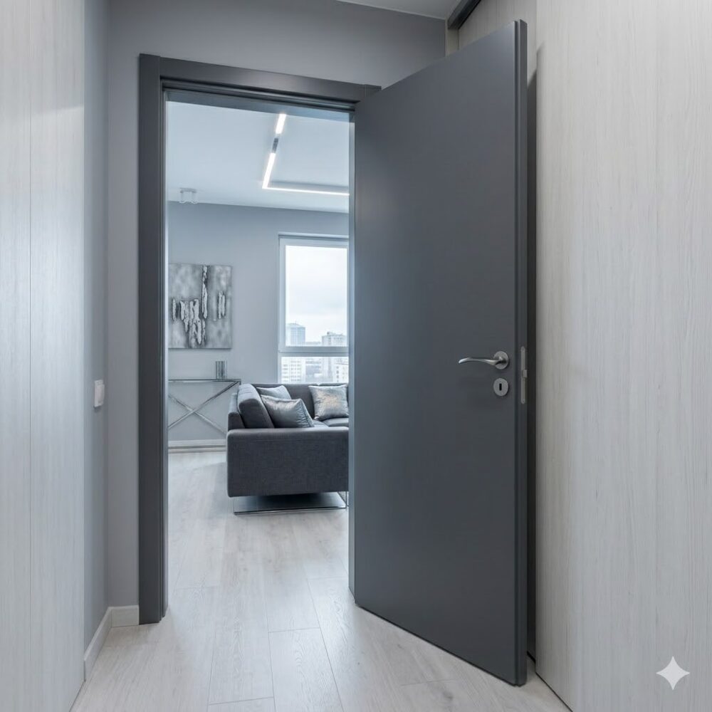 Maniglie in cromo satinato design moderno morbido - immagine 2