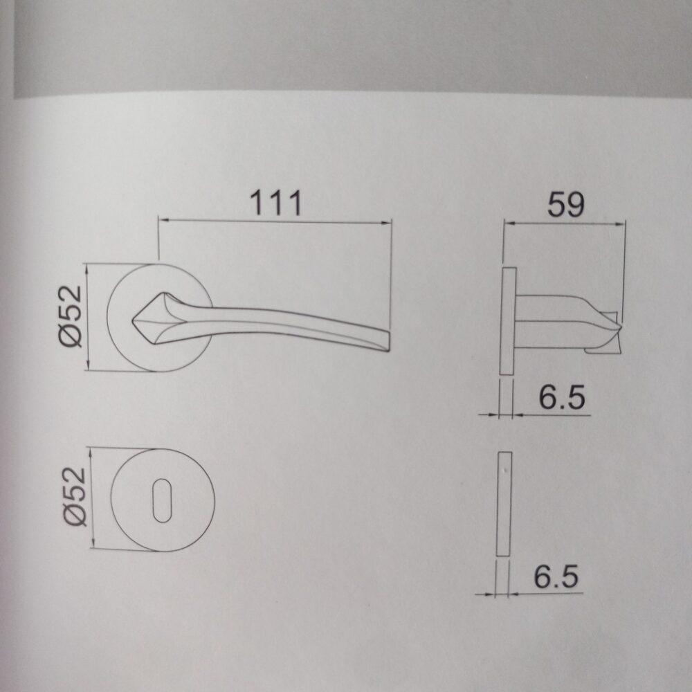 Maniglie in cromo satinato design moderno morbido - immagine 5
